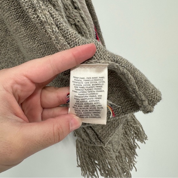 Anthropologie Sleeping On Snow Cardigan Embroidered Floral Print Size Medium - Picture 5 of 9